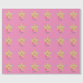 Laden Sie Ihr Superstar Star Shape Pattern Weihnac Geschenkpapier (Flach)
