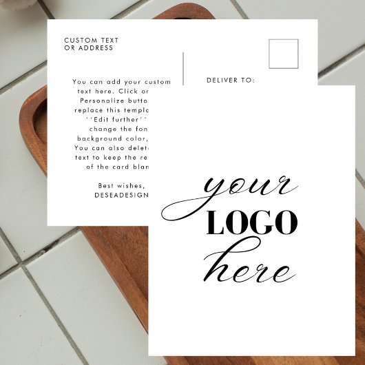 Laden Sie Ihre eigene Design Custom Business Postk Postkarte