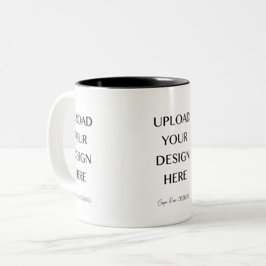 Laden Sie Ihre eigene designgeteerte Tasse hoch (Vorderseite Links)