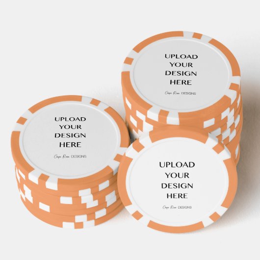 Laden Sie Ihre eigene designgeteerte Tasse hoch Pokerchips (Stapel)