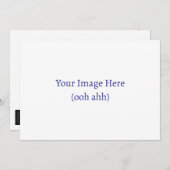 Laden Sie Ihre eigene individuelle Einladung hoch (Vorne/Hinten)