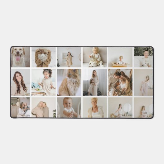 Laden Sie Ihre eigenen 18 Fotos Personalisiert hoc Schreibtischunterlage (Vorderseite)