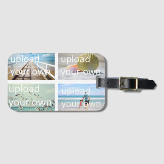 Laden Sie Ihre eigenen Reise-Fotos Gepäckanhänger
