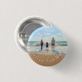 Laden Sie Ihre Foto-Schaltfläche Geschenk Personal Button (Vorne & Hinten)