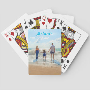 Laden Sie Ihre Foto-Spielkarten-Geschenkkarte mit Spielkarten