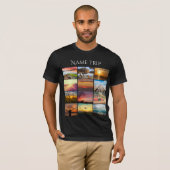 Laden Sie Ihre Foto- und Namensreise hoch T-Shirt (Vorne ganz)