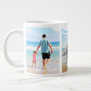Laden Sie Ihre Fotocollage-Kaffeetasse Geschenk mi Jumbo-Tasse