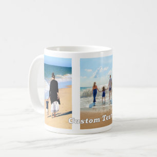 Laden Sie Ihre Fotocollage-Kaffeetasse mit Text Na Kaffeetasse