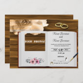 Laden Sie Ihre Fotos hoch Einladung (Vorne/Hinten)