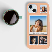 Laden Sie Ihre Fotos Peach Slim hoch iPhone Hülle