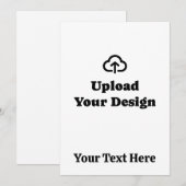 Laden Sie Ihre Grafik und Ihren Text hoch (Vorne/Hinten)