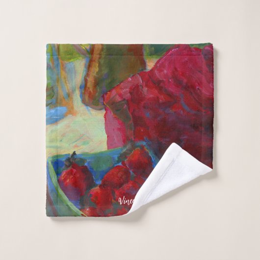 Laden Sie Ihre Kunstwerke hoch | Benutzerdefiniert Badhandtuch Set (Waschlappen)