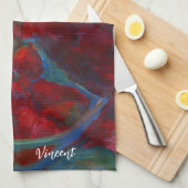 Laden Sie Ihre Kunstwerke hoch | Benutzerdefiniert Geschirrtuch (Viertel Falte)