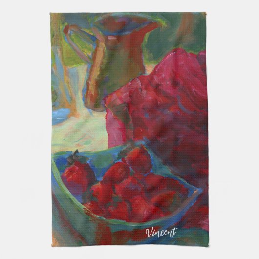 Laden Sie Ihre Kunstwerke hoch | Benutzerdefiniert Geschirrtuch (Vertikal)