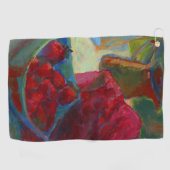 Laden Sie Ihre Kunstwerke hoch | Benutzerdefiniert Golfhandtuch (Horizontal)