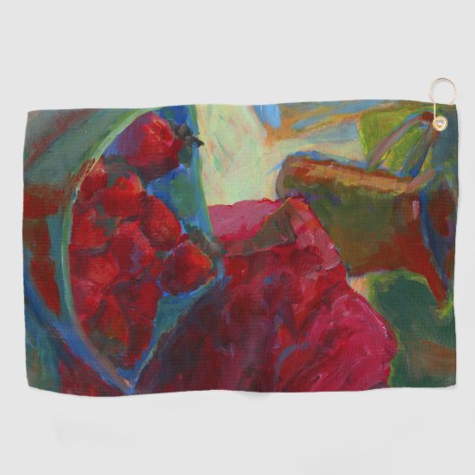 Laden Sie Ihre Kunstwerke hoch | Benutzerdefiniert Golfhandtuch (Horizontal)