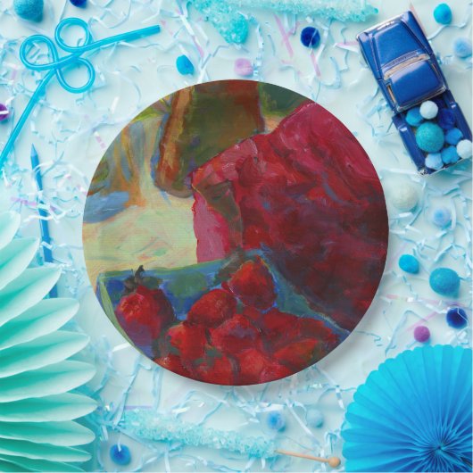 Laden Sie Ihre Kunstwerke hoch | Benutzerdefiniert Pappteller (Party)