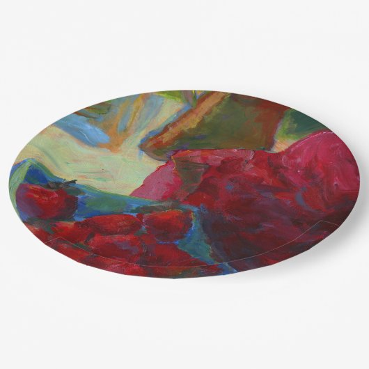 Laden Sie Ihre Kunstwerke hoch | Benutzerdefiniert Pappteller (Schrägansicht)