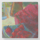 Laden Sie Ihre Kunstwerke hoch | Benutzerdefiniert Steinuntersetzer (Vorderseite)