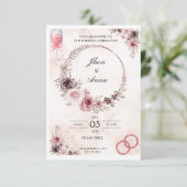 Laden Sie Ihre Liebsten zu Ihrer Hochzeit ein Einladung (Stehend Vorderseite)