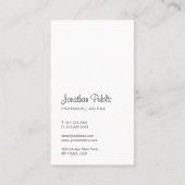 Laden Sie Ihre Logos für vertikale Typografie hoch Visitenkarte (Rückseite)