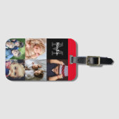 Laden Sie Ihre mit Monogramm Gepäckmarke für das F Gepäckanhänger (Vorderseite (Horizontal))