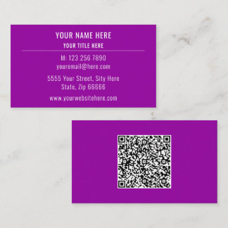 Laden Sie Ihre QR-Code gebrandeten benutzerdefinie Visitenkarte