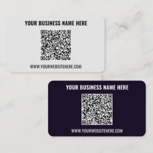 Laden Sie Ihre QR-Code-Geschäftskarten hoch und fü Visitenkarte