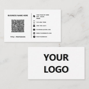 Laden Sie Ihre QR-Code-Scan-Geschäftskarten Beispi Visitenkarte