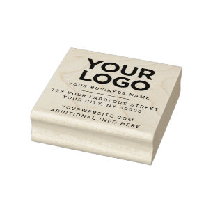 Laden Sie Ihre Rücksendeadresse für das Logo hoch Gummistempel