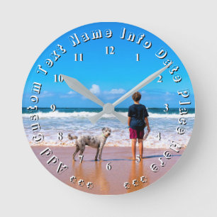 Laden Sie Ihre Tierfoto-Wanduhr mit individuellem Runde Wanduhr