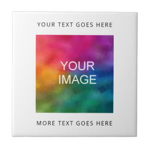 Laden Sie Ihren eigenen Logo- oder Foto-Bildhinwei Fliese