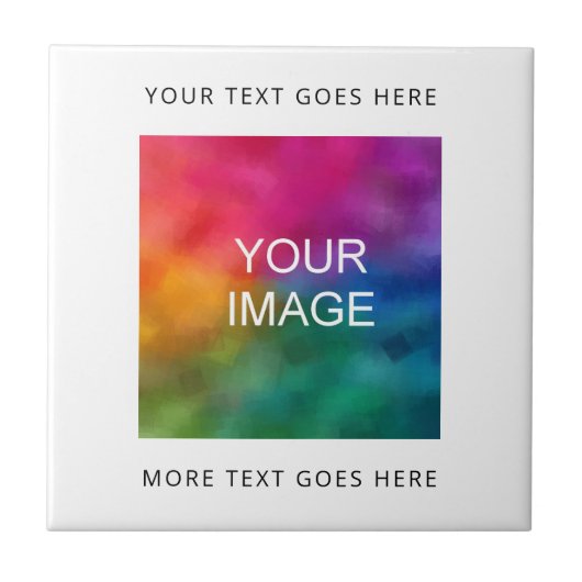 Laden Sie Ihren eigenen Logo- oder Foto-Bildhinwei Fliese (Vorderseite)