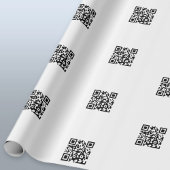 Laden Sie Ihren eigenen QR-Code hoch | Einfaches W Geschenkpapier