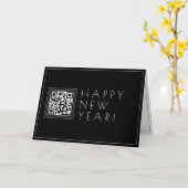 Laden Sie Ihren eigenen QR-Code hoch | Stilvolle D Karte (Gelbe Blume)