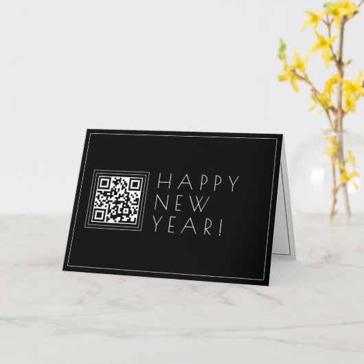 Laden Sie Ihren eigenen QR-Code hoch | Stilvolle D Karte (Gelbe Blume)