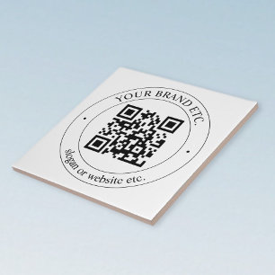Laden Sie Ihren eigenen QR-Code und anpassbaren Te Fliese