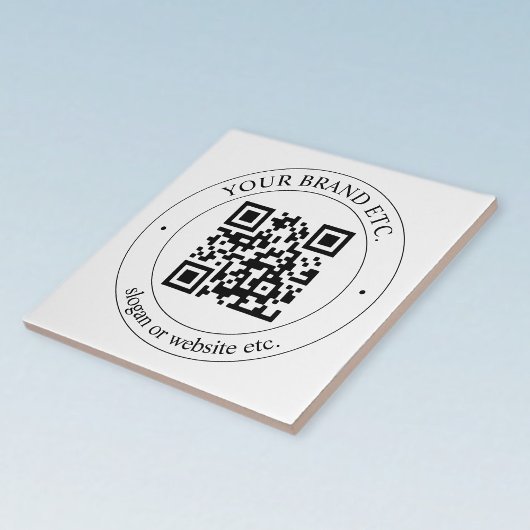 Laden Sie Ihren eigenen QR-Code und anpassbaren Te Fliese