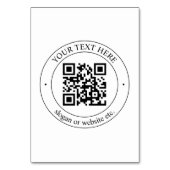 Laden Sie Ihren eigenen QR-Code und anpassbaren Te Tischnummer (Rückseite)