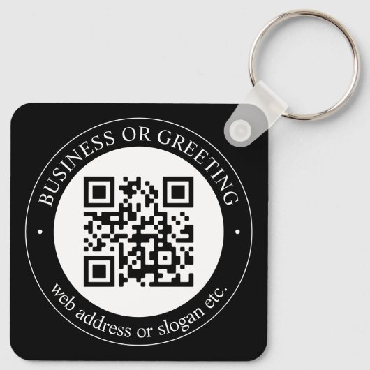 Laden Sie Ihren eigenen QR-Code und die anpassbare Schlüsselanhänger (Rückseite)