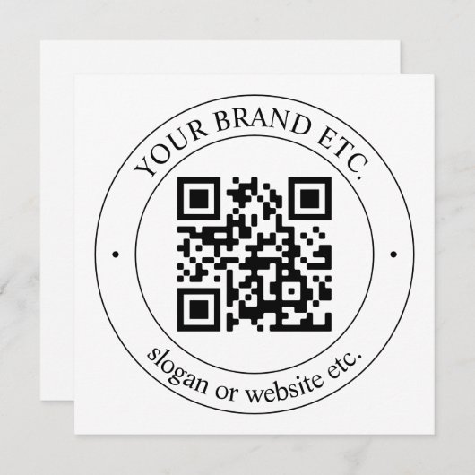 Laden Sie Ihren eigenen QR-Code und Ihren anpassba (Vorne/Hinten)