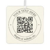 Laden Sie Ihren eigenen QR-Code und Ihren anpassba Autolufterfrischer (Rückseite)