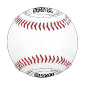 Laden Sie Ihren eigenen QR-Code und Ihren anpassba Baseball (Rückseite)