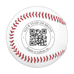 Laden Sie Ihren eigenen QR-Code und Ihren anpassba Baseball