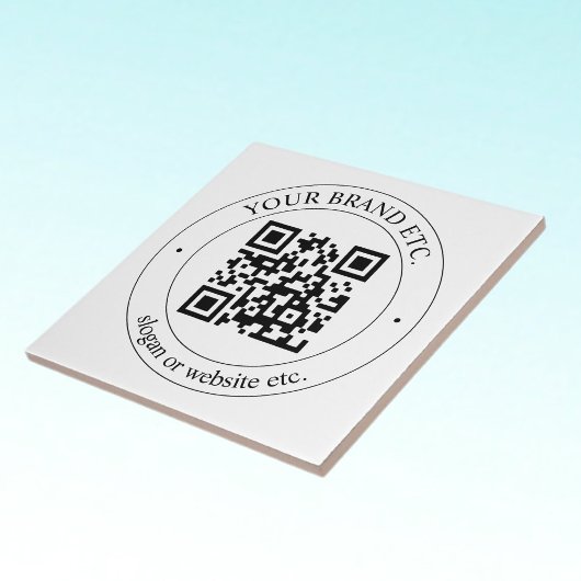 Laden Sie Ihren eigenen QR-Code und Ihren anpassba Fliese