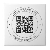 Laden Sie Ihren eigenen QR-Code und Ihren anpassba Fliese (Vorderseite)