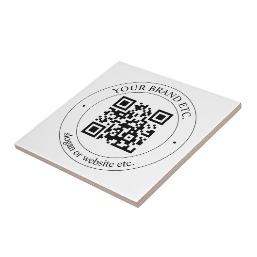 Laden Sie Ihren eigenen QR-Code und Ihren anpassba Fliese (Seite)