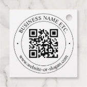 Laden Sie Ihren eigenen QR-Code und Ihren anpassba Geschenkanhänger (Rückseite)
