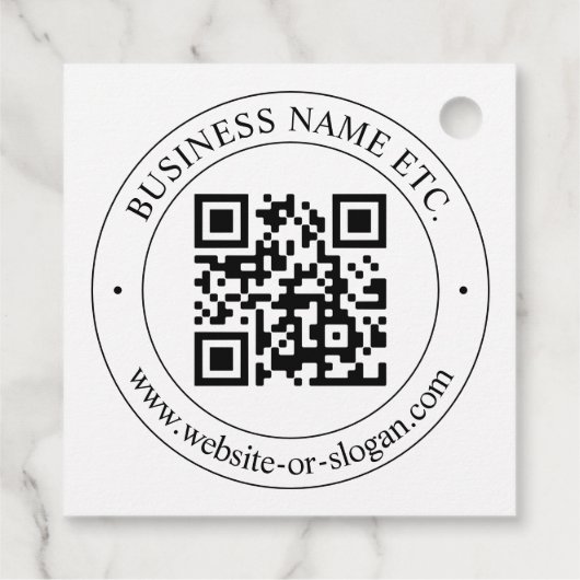 Laden Sie Ihren eigenen QR-Code und Ihren anpassba Geschenkanhänger (Rückseite)