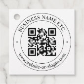 Laden Sie Ihren eigenen QR-Code und Ihren anpassba Geschenkanhänger (Vorderseite)